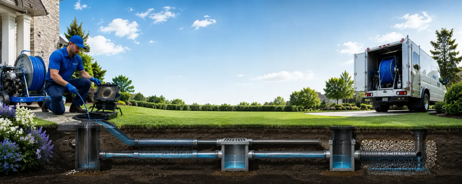 Outdoor drain cleaning information for Robinson, PA